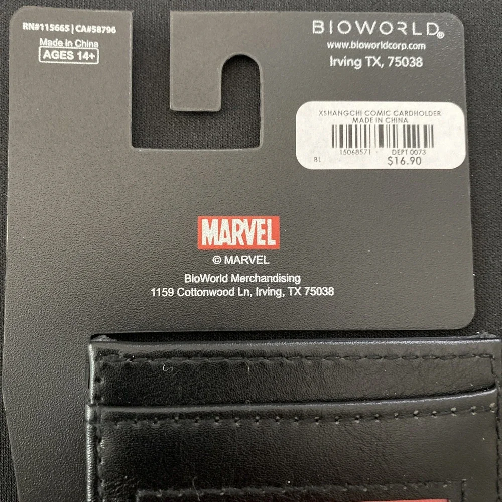 Bioworld Wallet / Credit Card Holder Disney / Marvel’s Shang-Chi - New with Tags